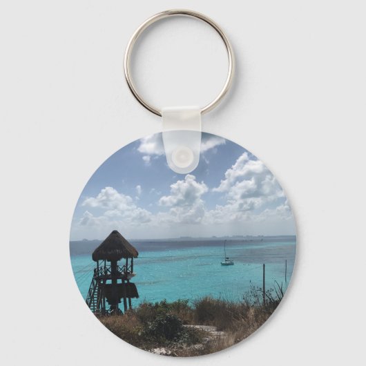 Punta Sur, Isla Mujeres, Mexico Keychain キーホルダー (正面)