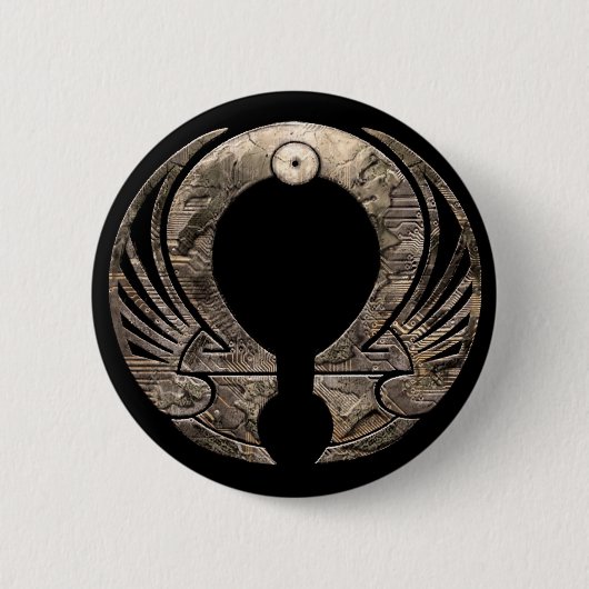 Puntoオメガ-ロゴボタン 缶バッジ (正面)