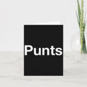 Punts Funny Shirt, Punts Funny Saying Quote Shirt, カード (正面)