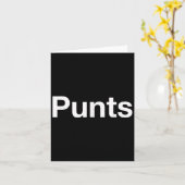 Punts Funny Shirt, Punts Funny Saying Quote Shirt, カード (黄色い花)