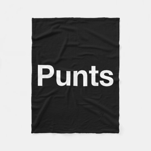 Punts Funny Shirt, Punts Funny Saying Quote Shirt, フリースブランケット (正面)