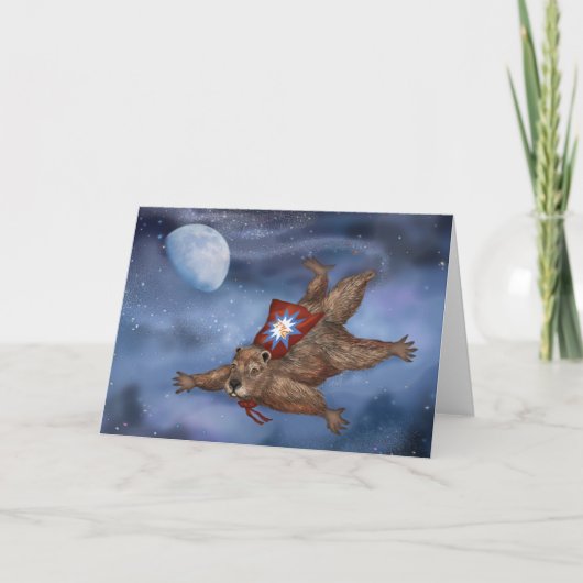 Punxsutawneyフィルの齧歯動物のスーパーヒーローカード カード (正面)