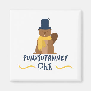 Punxsutawneyフィル//のノベルティの聖燭節 マグネット