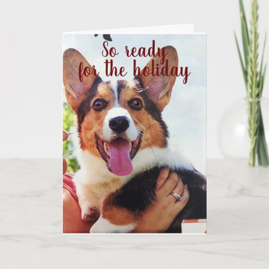 PUPが待ち構えて君に「聖降誕祭お目出度う」と言う! カード (正面)