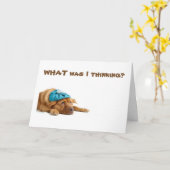 PUPの考え祝誕生日 カード (黄色い花)