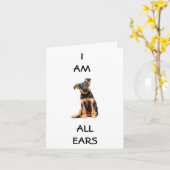 PUPはあなたの誕生日が幸せだった聞いて"すべての耳" カード (黄色い花)