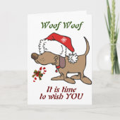 PUPは「とても愉快なクリスマス」を願っている カード (正面)