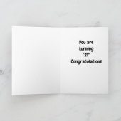 PUPは**21歳の誕生日に「興奮」** カード (内部)