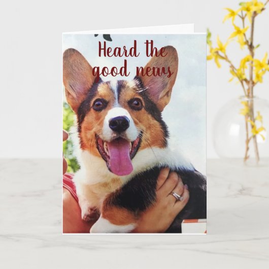 PUPは**21歳の誕生日に「興奮」** カード (黄色い花)