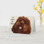 PUPは、*80*誕生日カードとは思えない カード (黄色い花)