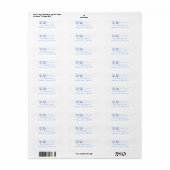 PUP差出人住所ラベル ラベル (フルシート)