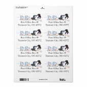 PUP差出人住所ラベル ラベル (フルシート)