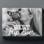 Pup 最高の Ever PetのクールPuppy写真 フォトプラーク<br><div class="desc">このシンプルデザインはモダン、セリフとキュロシブなタイポグラフィで構成され、あなたの人形のカスタム写真を追加する</div>