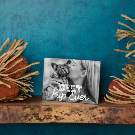 Pup 最高の Ever PetのクールPuppy写真 フォトプラーク (側面)
