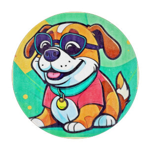 Pup Cartoonクールスタイルアートワーク カッティングボード