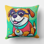 Pup Cartoonクールスタイルアートワーク クッション (裏面)