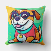 Pup Cartoonクールスタイルアートワーク クッション (正面)
