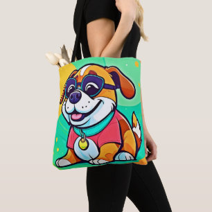 Pup Cartoonクールスタイルアートワーク トートバッグ