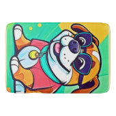 Pup Cartoonクールスタイルアートワーク バスマット (正面)