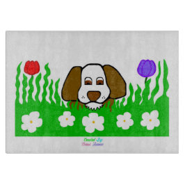 Pup Nガ遊ラスス切断板27.9 cm x 20.3 cm カッティングボード