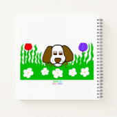 Pup Nスパイラ遊ルノート(21.6 cm x 21.6 cm) ノートブック (裏面)