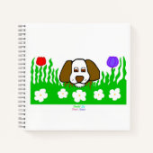 Pup Nスパイラ遊ルノート(21.6 cm x 21.6 cm) ノートブック (正面)