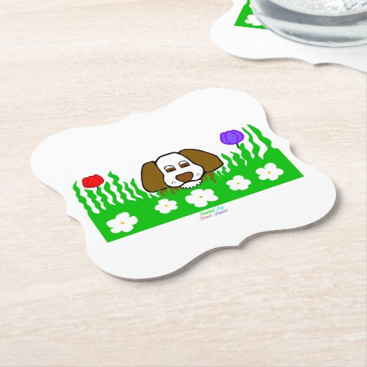 Pup Nブラケッ遊ト紙コースター ペーパーコースター (アングル)