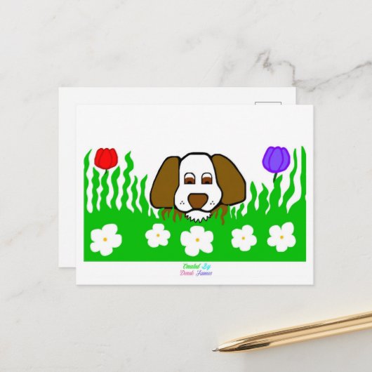 Pup Nポストカ遊ー シーズンポストカード (正面/裏面インサイチュ)