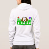 Pup N女子遊ズベラ+キャンバスフルジップフード付きスウェットシャツ パーカ (裏面)