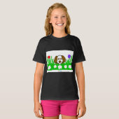 Pup N女子遊黒基本Tシャツ Tシャツ (正面フル)