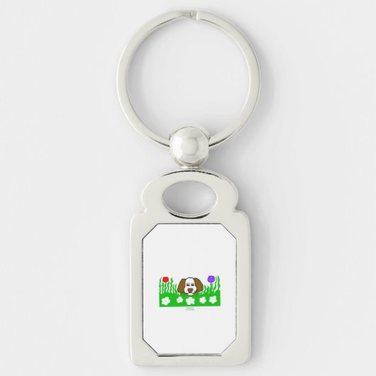 Pup N矩形メ遊イタルKeychain キーホルダー (正面)
