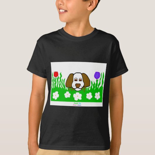 Pup N 遊Boys Black Basic Tシャツ (正面)