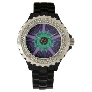 Pupil Eye Rhinestone Horloge van N.A. 腕時計
