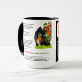 PUPPER PEPPER POPPERS Dog treats  Art Muse Recipe  マグカップ (正面左)