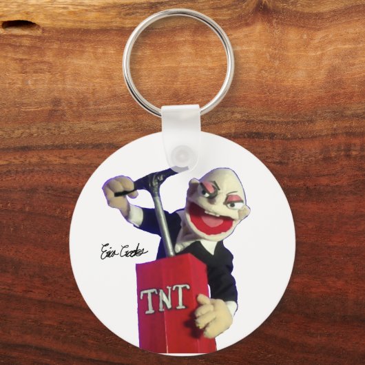 Puppet punk with TNT plunger キーホルダー (正面)