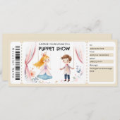 Puppet Show Gift Certificate 招待状 (正面/裏面)