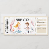 Puppet Show Gift Certificate 招待状 (正面)