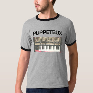 Puppetboxのシンセサイザのロゴ Tシャツ