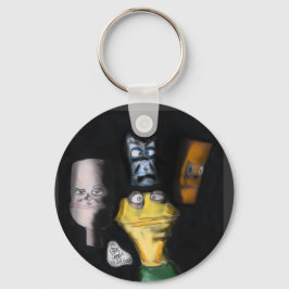 Puppets in the dark ( Erica Crooks puppet art ) キーホルダー