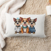 Puppies  ランバークッション (ブランケット)