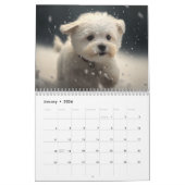 Puppies 2026 Calendar カレンダー (1月 2026)