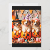 Puppies halloween party 招待状 (正面)