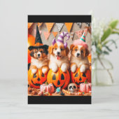 Puppies halloween party 招待状 (スタンド正面)