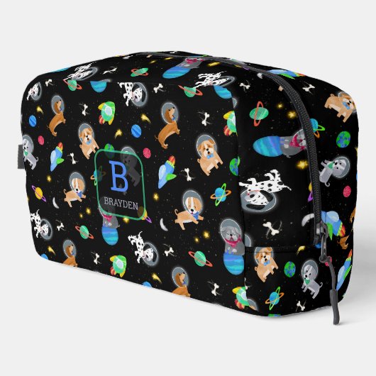 Puppies In Space Watercolor Dog Astronauts ドップキット (右コーナー)