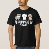 Puppies please tシャツ (正面)