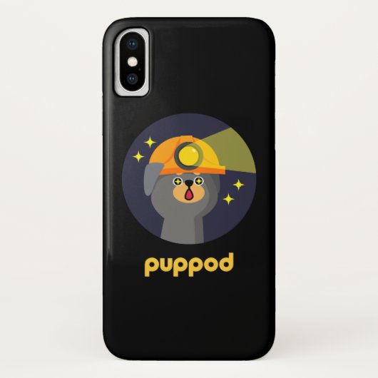 PupPod Lights Only Acceivementバッジ Case-Mate iPhoneケース (裏面)