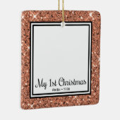 Puppyの第1回クリスマス2写真 セラミックオーナメント (右)