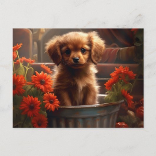 Puppy ポストカード (正面)