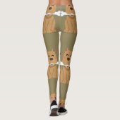 Puppy and Bone Pattern レギンス (裏面)