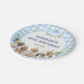 Puppy Calling All Pawty Animals Paper Plates ペーパープレート (アングル)